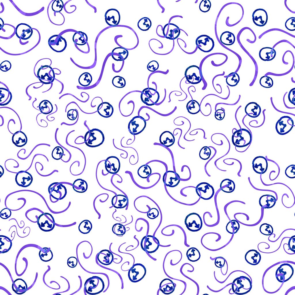 Illustration décorative de spirales